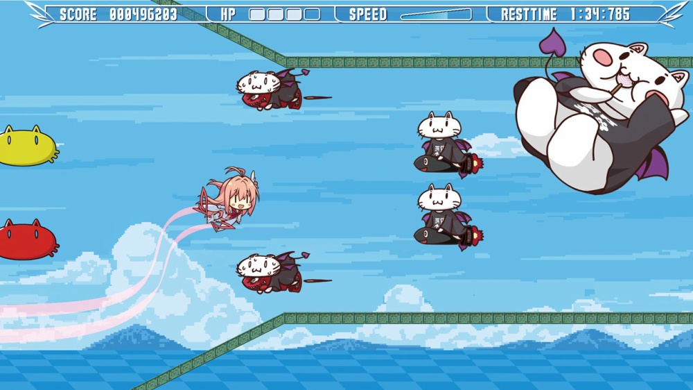 ミニゲームのシューティングゲーム