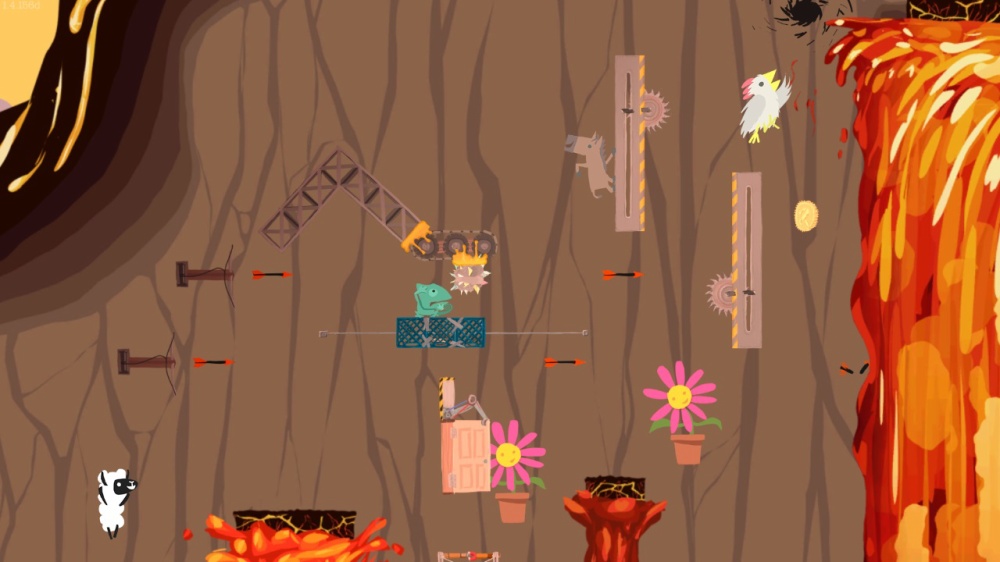 Ultimate Chicken Horseのゲーム画面