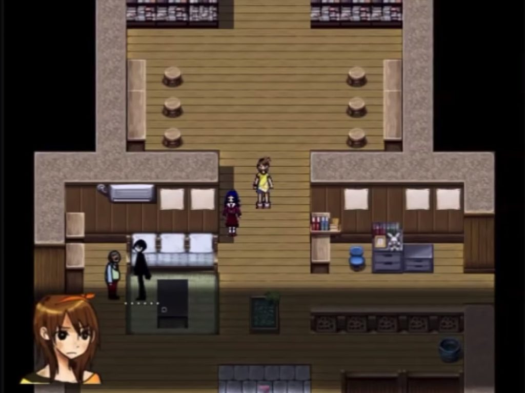 霧雨が降る森のゲーム画面
