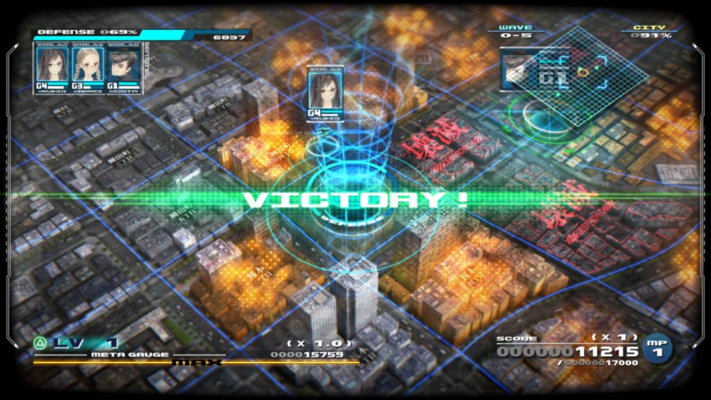 十三機兵防衛圏のゲーム画面