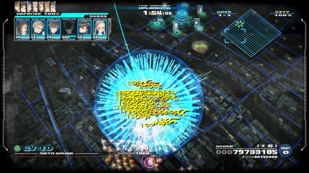 十三機兵防衛圏のゲーム画面
