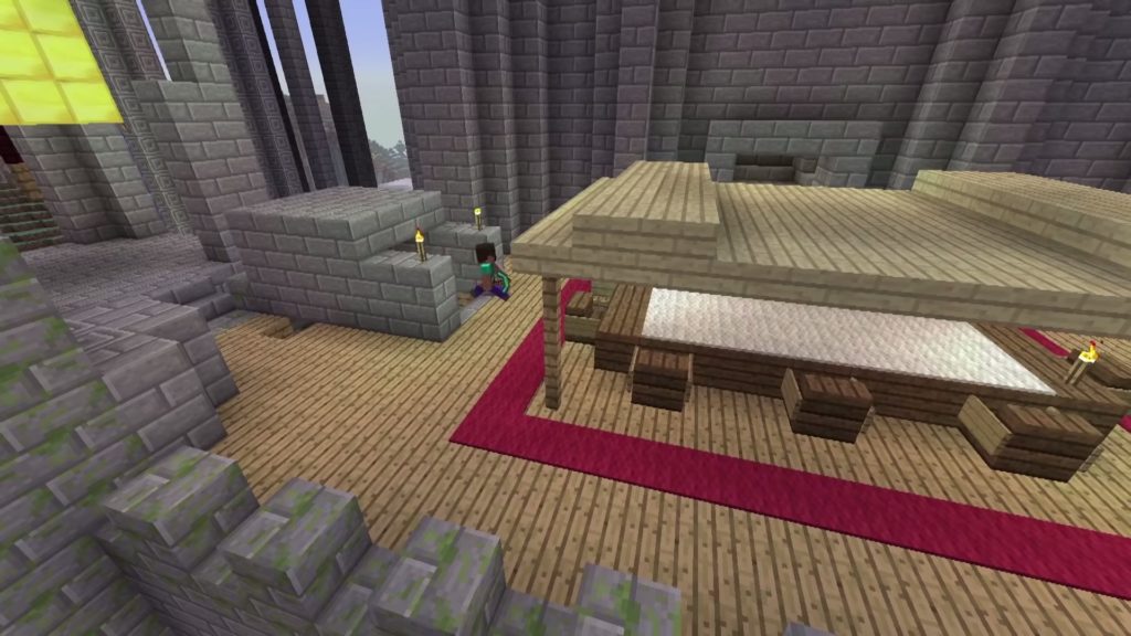 マインクラフトのゲーム画面