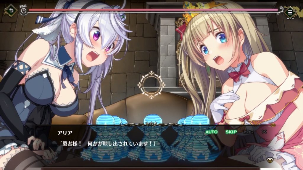 女の子2人が向かい合って座っている