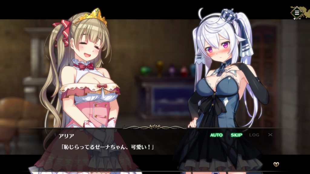 女の子2人が会話をしている