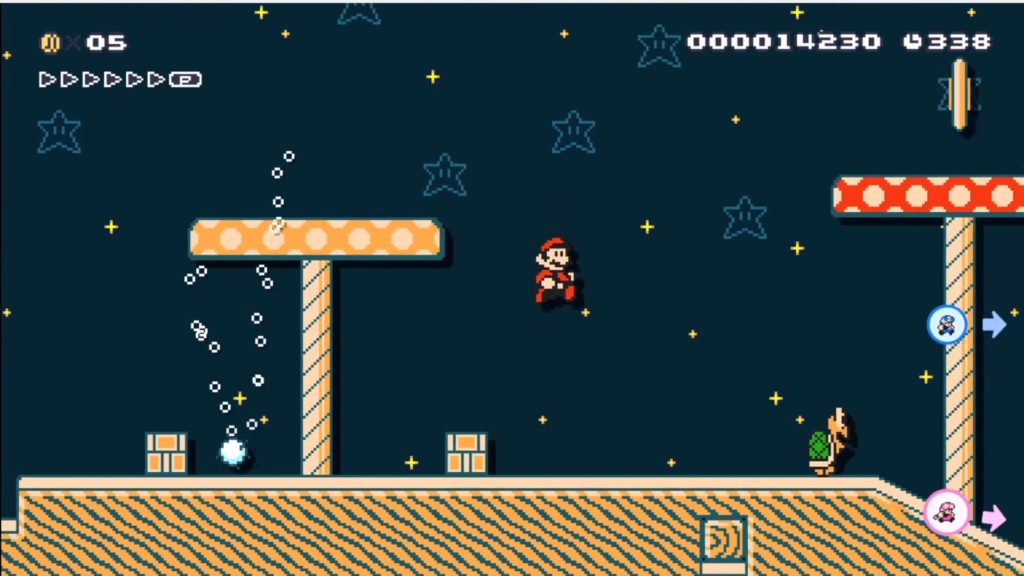 マリオメーカー2のゲーム画面
