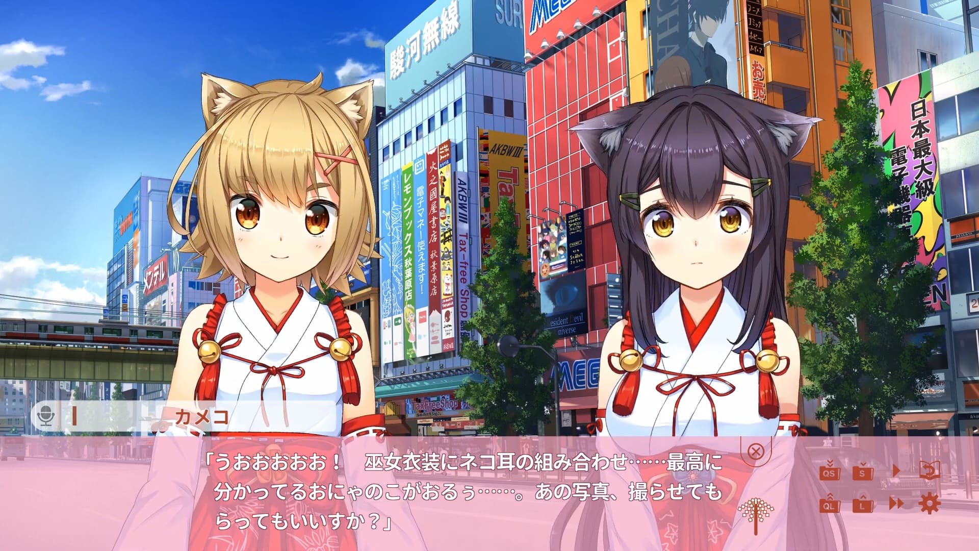 NekoMiko(ねこみこ)のゲーム画面