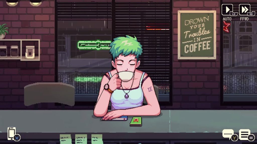 コーヒートークのゲーム画面