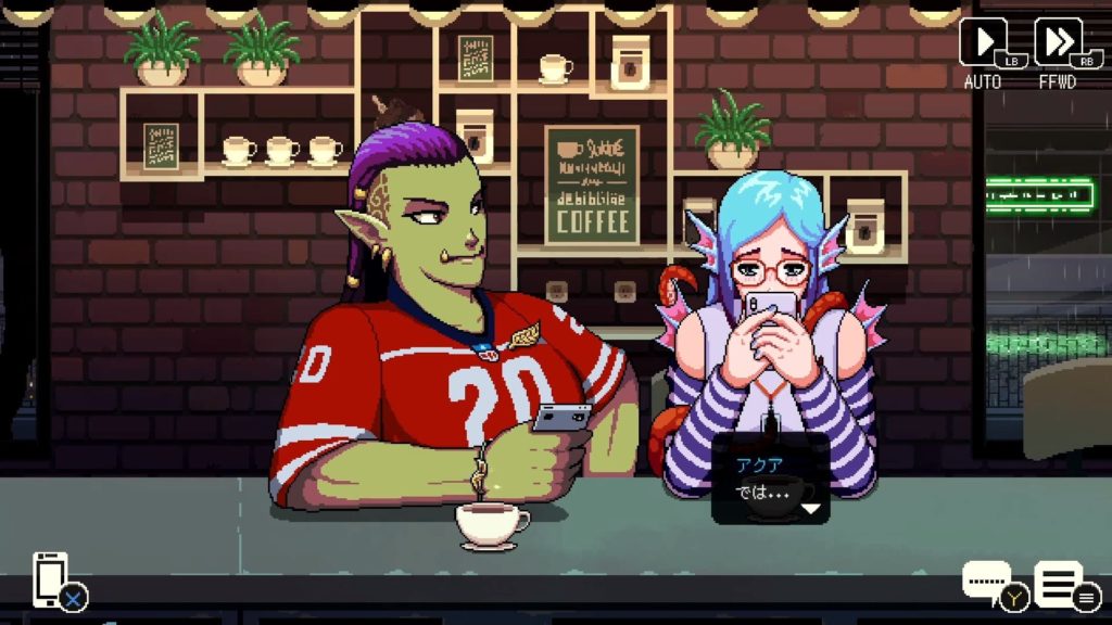 コーヒートークのゲーム画面