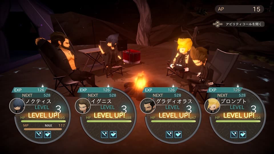 ファイナルファンタジーXV ポケットエディション HDのゲーム画面