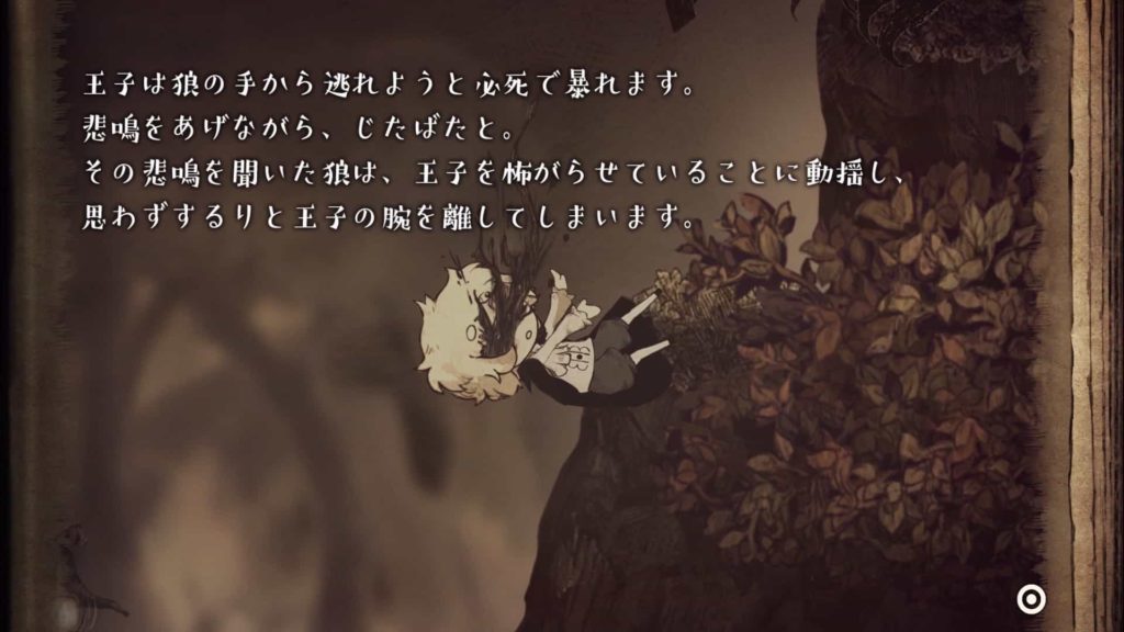 嘘つき姫と盲目王子のゲーム画面