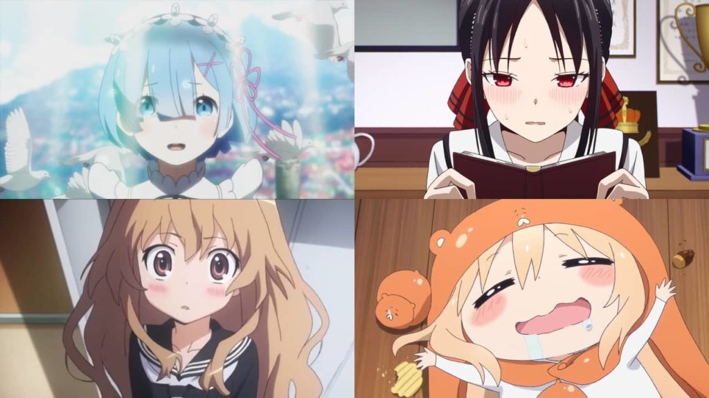 リゼロ、かぐや様、とらドラ!、うまるちゃん