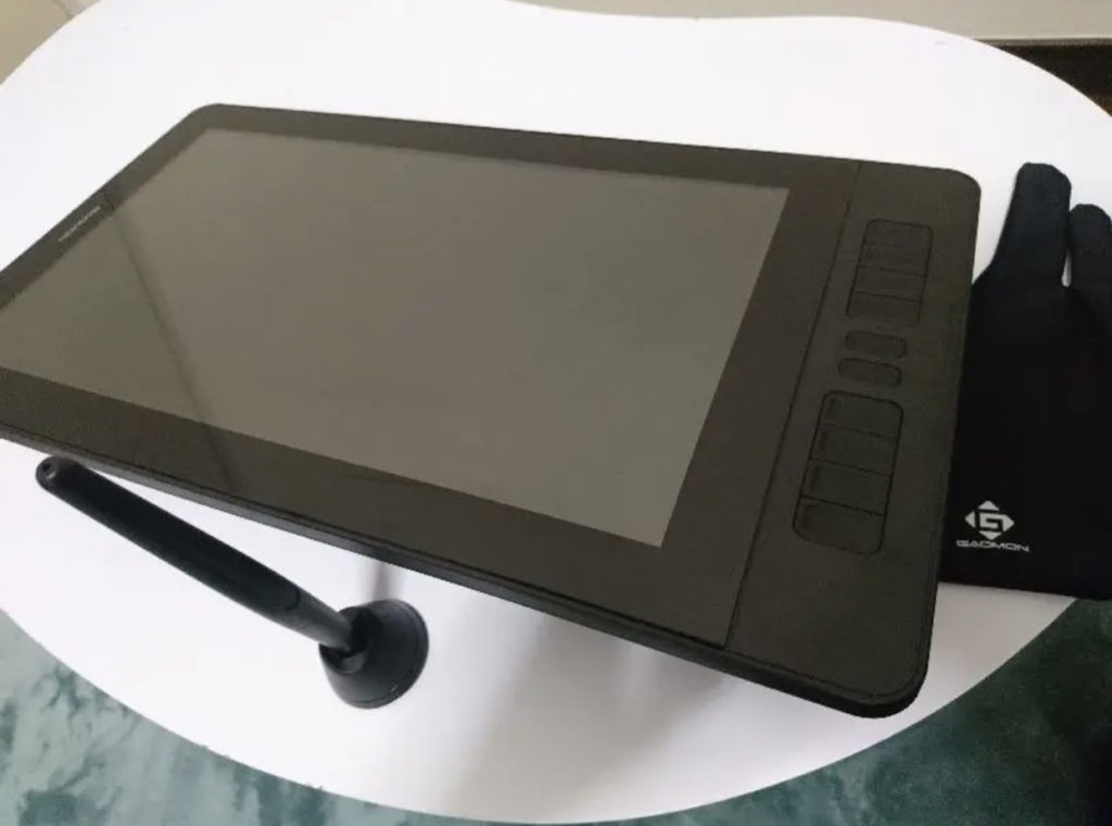 液晶タブレットと手袋